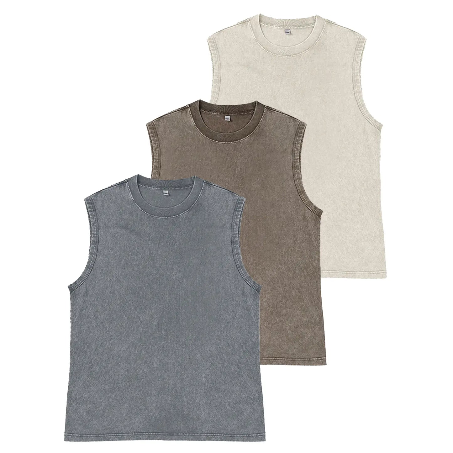 Cotton Workout Tank Tops Unisex Sleeveless Tees