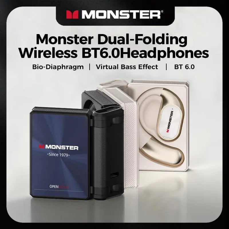 š„LAST DAY 50% OFF-Monster AC530 Open-Ear Mic Headset,Gifts for Men & Women