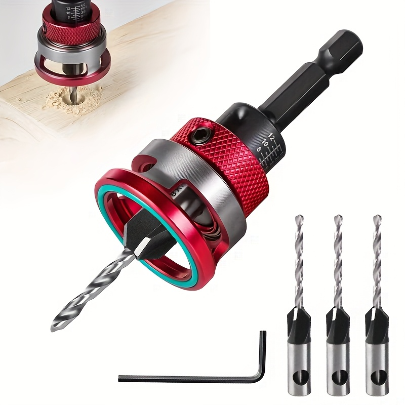 π§ Countersink Drill Bit Set β Precise Depth Control, No Scratch Damage