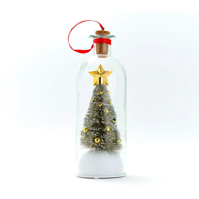 π Mr. Christmas 8" Recordable Christmas Tree Message In A Bottle