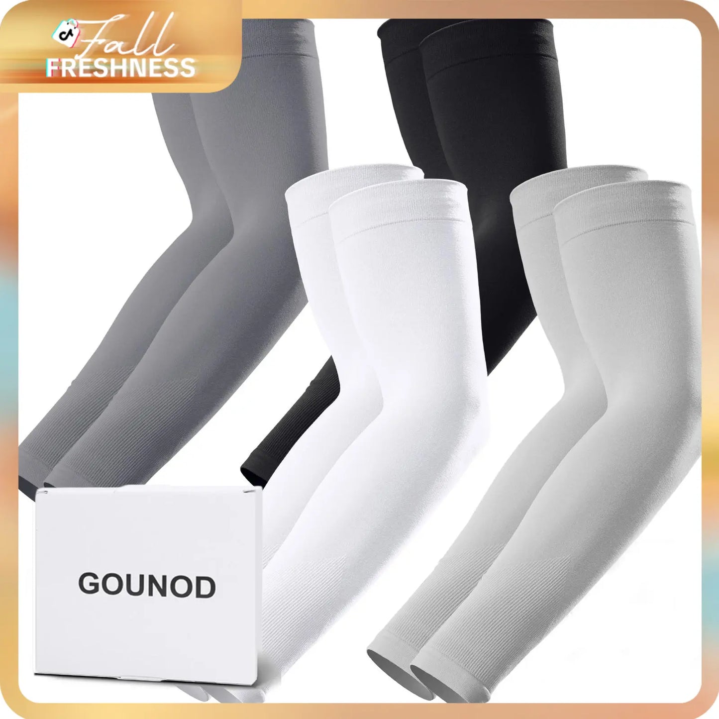 GOUNOD UV Arm Sleeves UPF 50+ for Men & Women