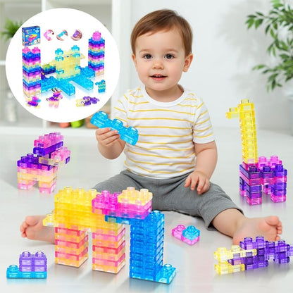 Squishy Multi-color Stacking Jelly Building Blocks Toy