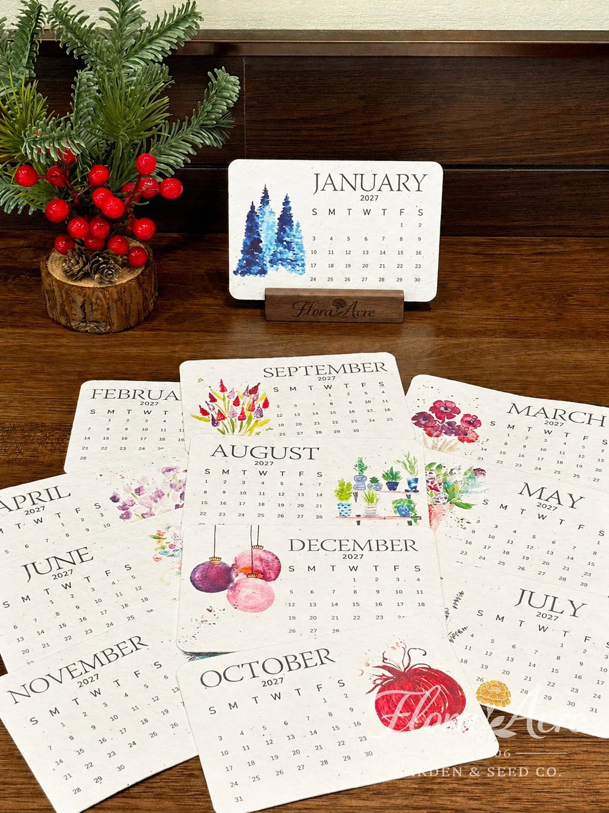 ✨🌱Eco-Friendly Plantable “Timeless” Seed Calendar 2027