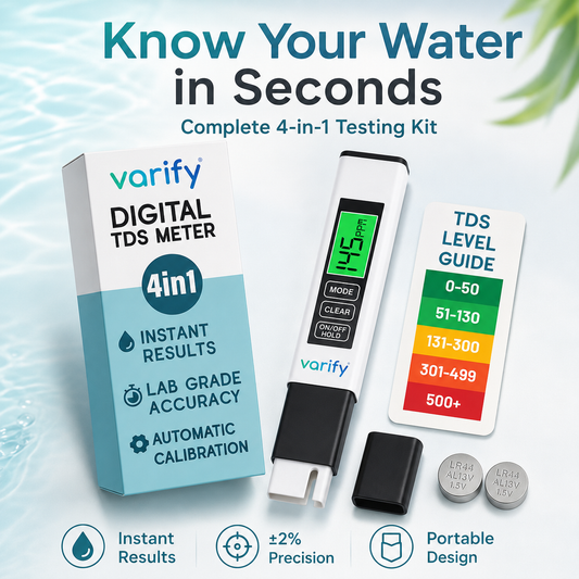 💧 4-in-1 Digital Water Tester – Fast TDS, EC & Temperature Readings