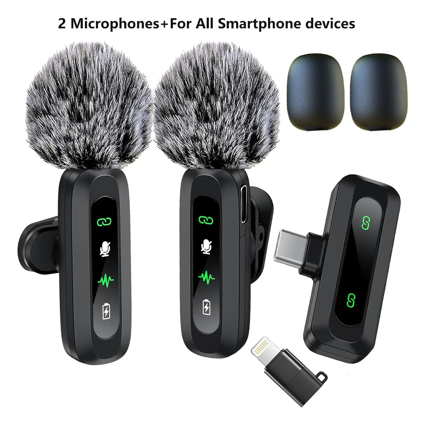 Wireless Lavalier Microphone for iPhone & Android