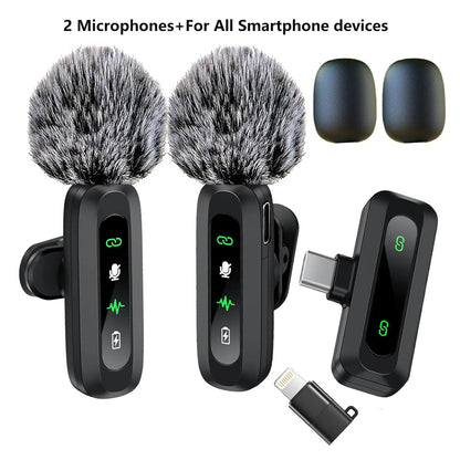 Wireless Lavalier Microphone for iPhone & Android