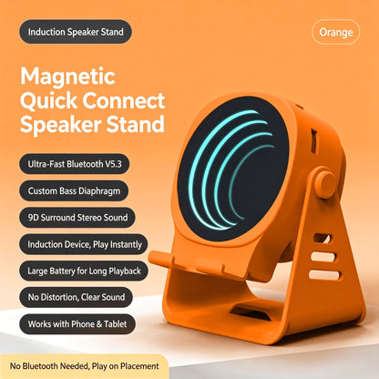 7-in-1 Wireless Induction Bluetooth Speaker with Remote & RGB Light