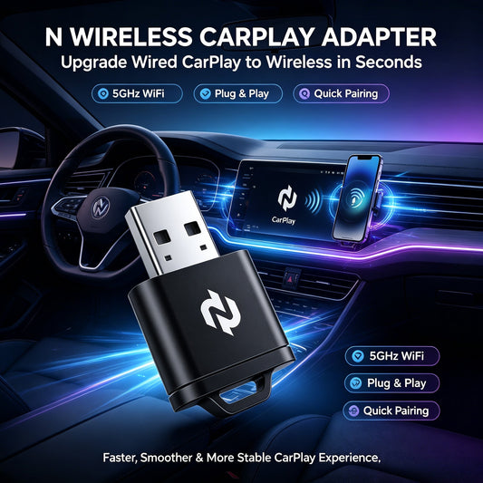 Wireless CarPlay Adapter by N - Instant Wireless Connection