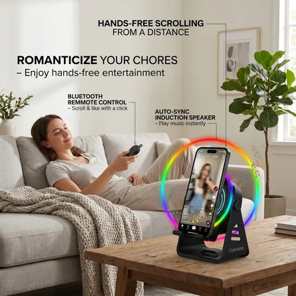 7-in-1 Wireless Induction Bluetooth Speaker with Remote & RGB Light