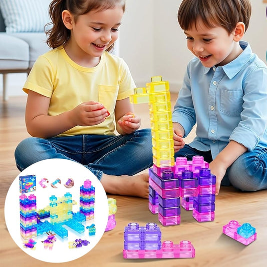Squishy Multi-color Stacking Jelly Building Blocks Toy