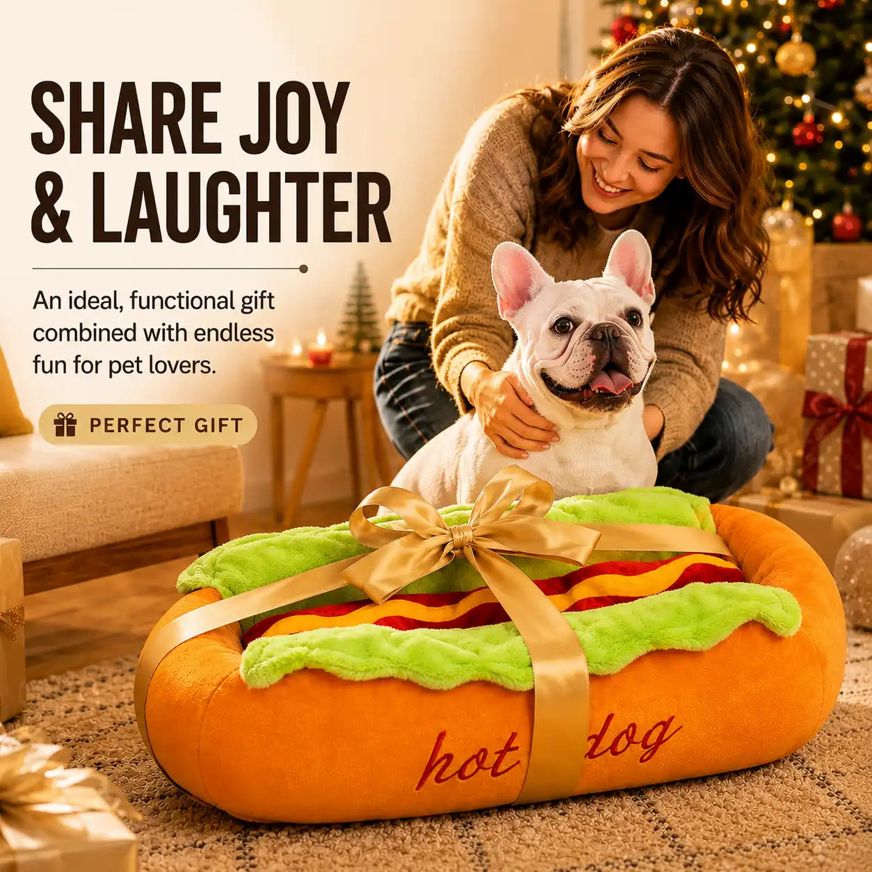 🐾 Every Good Dog Deserves a Hot Dog Bed!