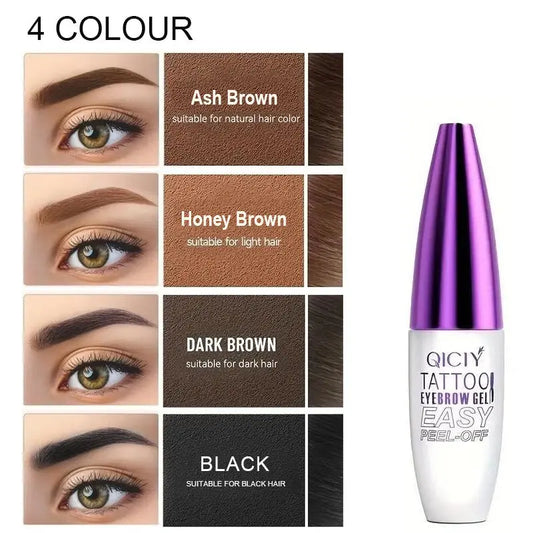 QICIY Easy Peel Off Eyebrow Tint Gel - Waterproof & Long-lasting