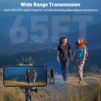 Wireless Lavalier Microphone for iPhone & Android