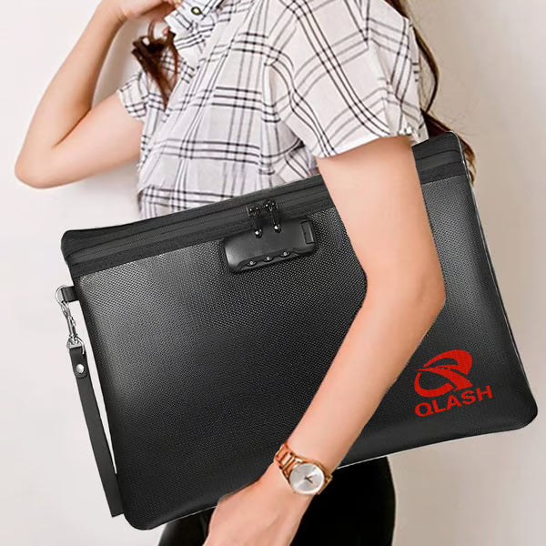 🔥Large Fireproof Document Bag🔒 - Water Resistant Storage🏠
