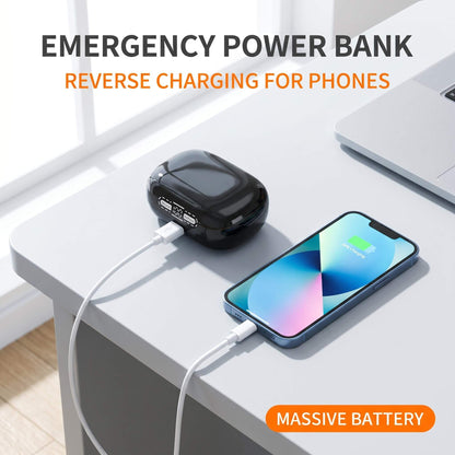 Power Bank & Ear Clip Type & Sleeping Type 3-in-1 Wireless Bluetooth Headphones