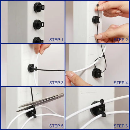 📢📢50% OFF !! ⏰Magnetic Cable Zip Tie Mount Kit