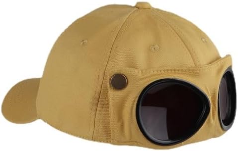 Aviator Hat with Goggles Baseball Cap