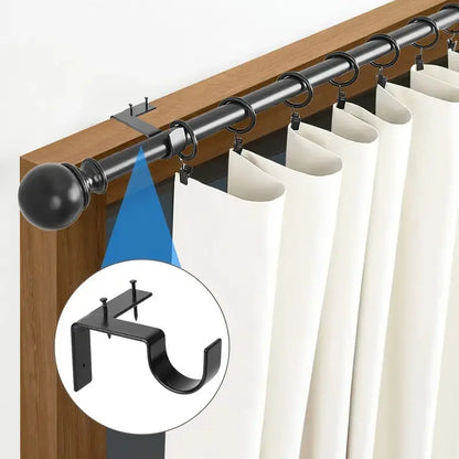 Single Curtain Rod Brackets