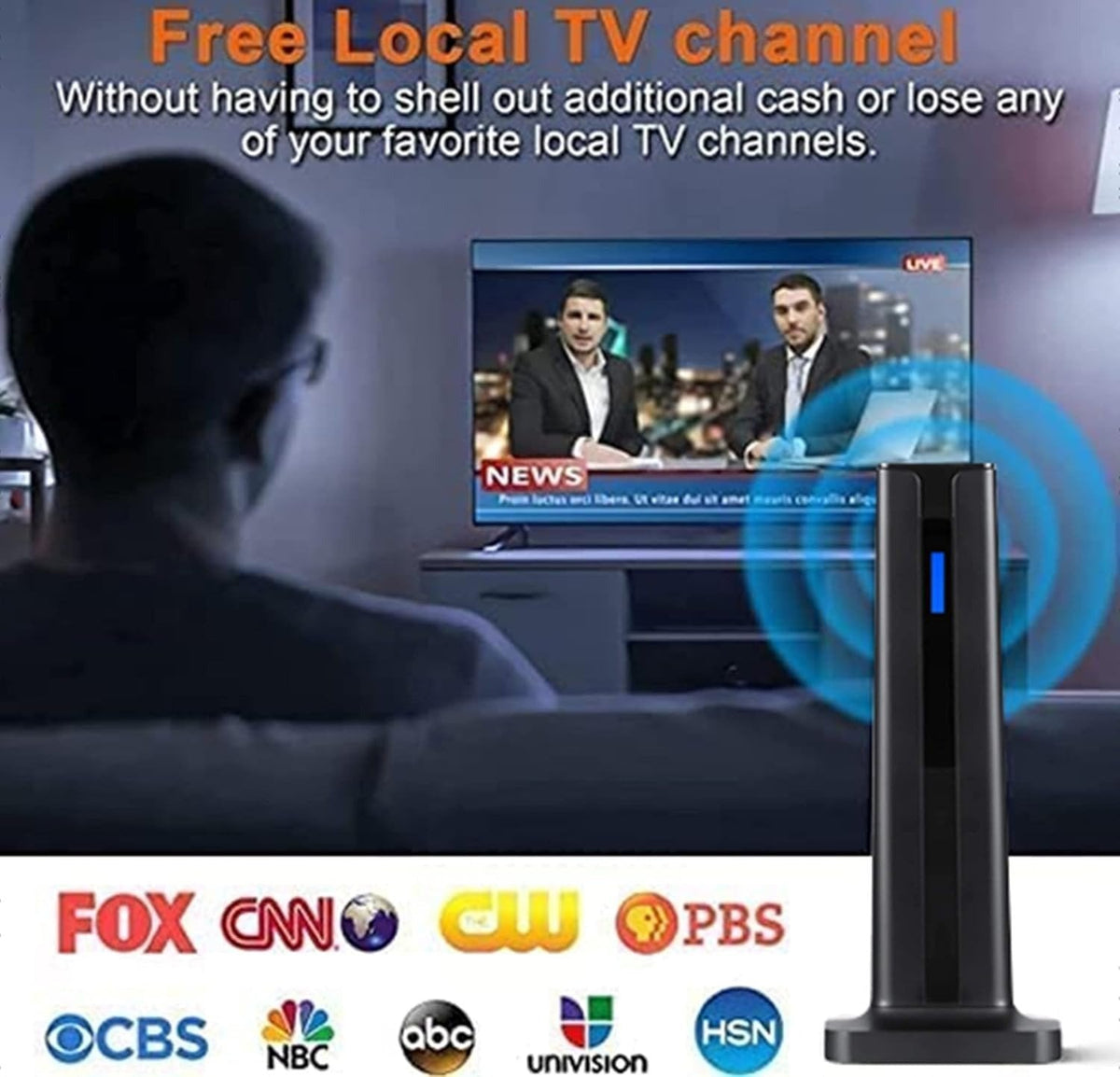 4K HDR TV Antenna - 1000+ Miles Long Range