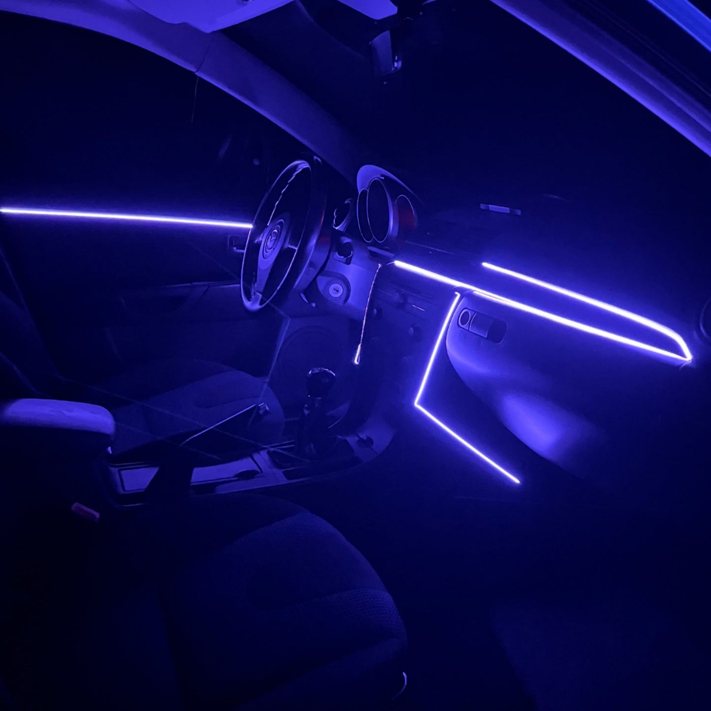 Interior Car LED Strip Lights RGB Fiber Optic Trim Lighting