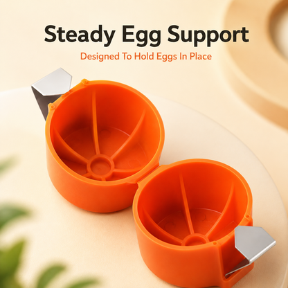 🍳 Manual Stainless-Steel Egg Shell Opener & Egg Cracker Tool 🥚
