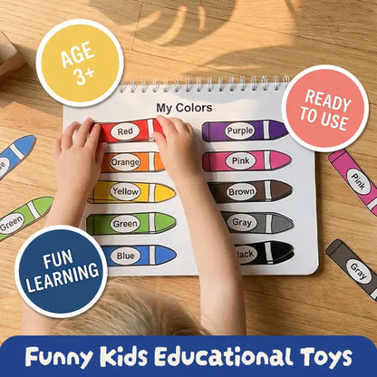 📚👶Mallify Montessori Busy Book for Kids – 30 Learning Activities🎨