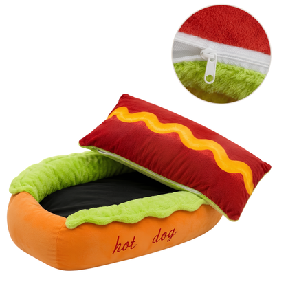 🐾 Every Good Dog Deserves a Hot Dog Bed!