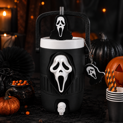 Scary Horror Ghost Halloween Mini-Cooler Drink Holder: Style Can Cooler