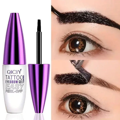 QICIY Easy Peel Off Eyebrow Tint Gel - Waterproof & Long-lasting