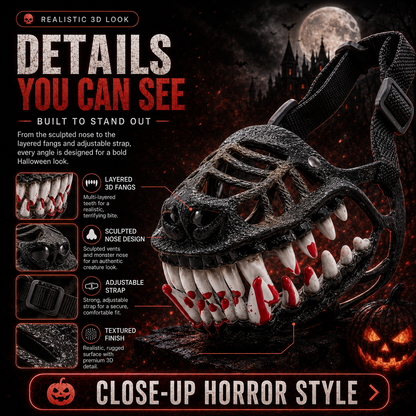 🎃 EARLY HALLOWEEN 49% OFF🔥🐶Hell Hound Monster Muzzle
