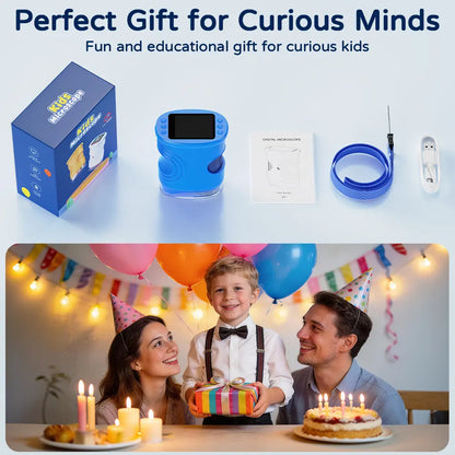 Kids Microscope with Camera & 1000X Zoom – STEM Gift