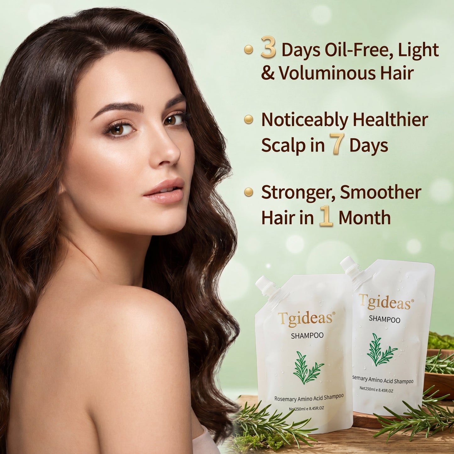 Tgideas®Rosemary&Anti-Hair Fall Hair Loss Treatment Shampoo