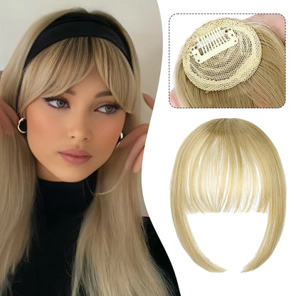 Clip-in Air Bangs - Lightweight Synthetic Hair Extensions