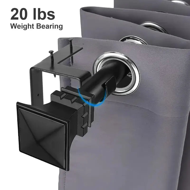 Single Curtain Rod Brackets