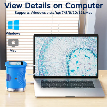Kids Microscope with Camera & 1000X Zoom – STEM Gift