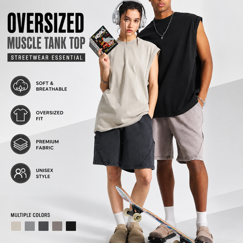 Cotton Workout Tank Tops Unisex Sleeveless Tees