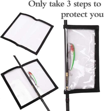 🎣Durable Clear PVC Lure Covers 10 Packs 5L+5M