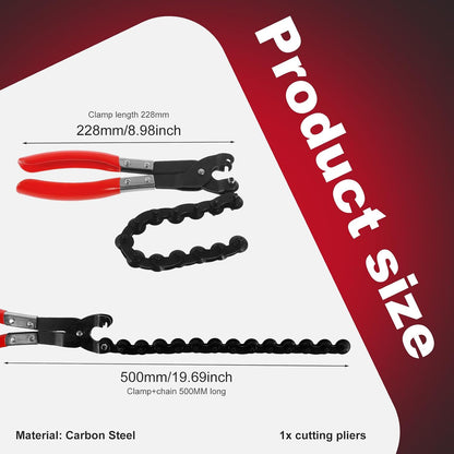 Exhaust Pipe Cutter Tool with Nonslip Handle, Universal Tailpipe Cutter, Cuts 3/4" to 3-1/4" Pipe Carbon Steel Exhaust Pipe Cutter