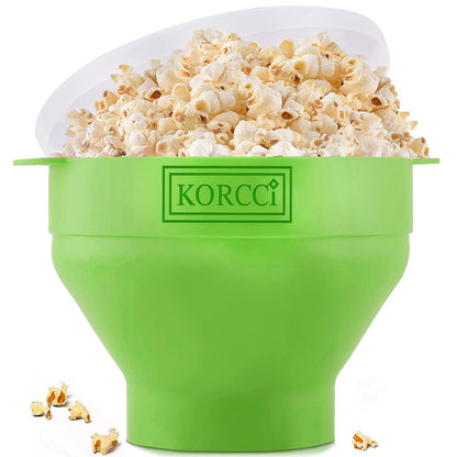 Microwave Popcorn Popper, Silicone Popcorn Maker Bowl for Microwave