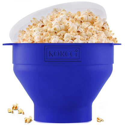 Microwave Popcorn Popper, Silicone Popcorn Maker Bowl for Microwave