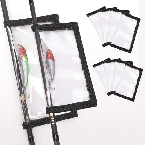 🎣Durable Clear PVC Lure Covers 10 Packs 5L+5M