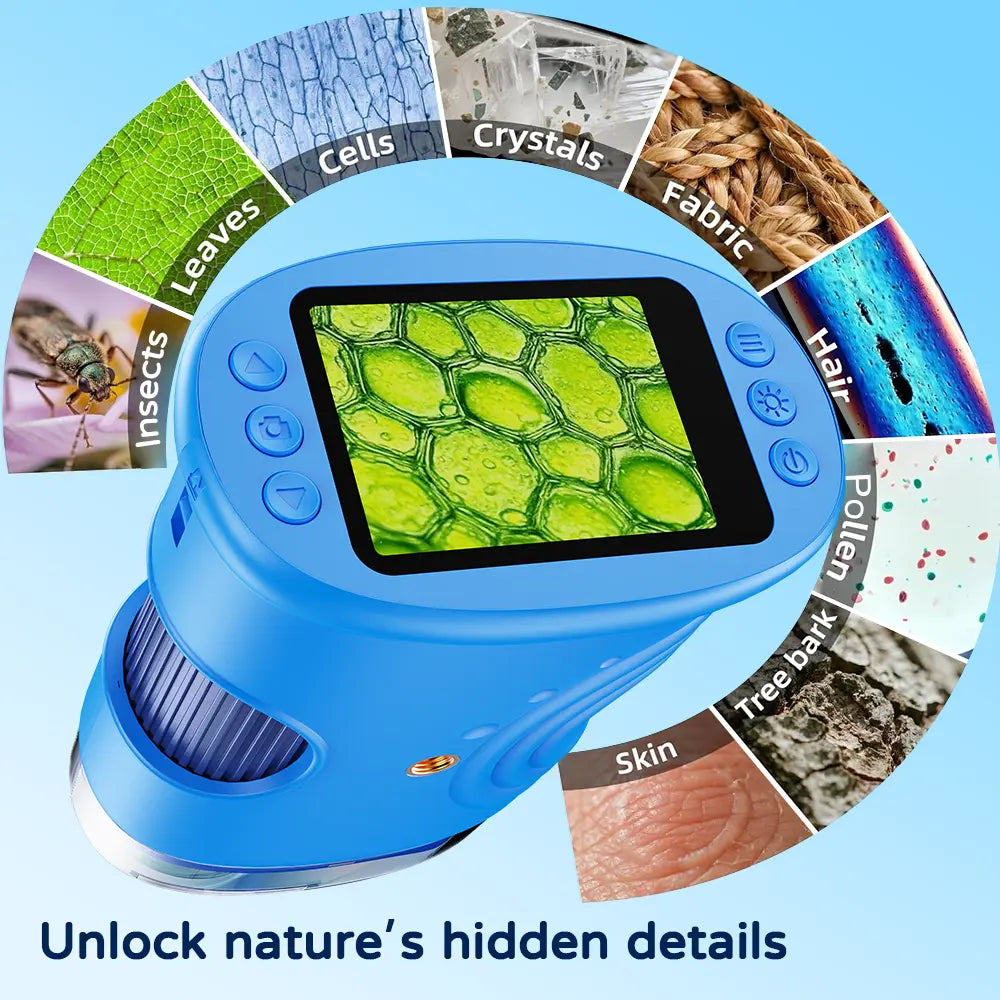 Kids Microscope with Camera & 1000X Zoom – STEM Gift