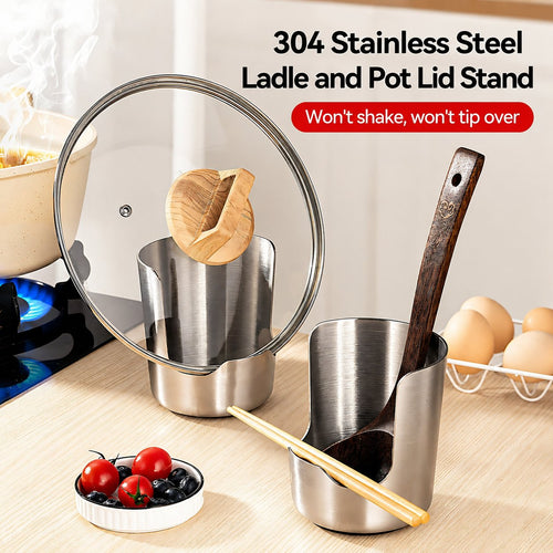 Multifunctional, Minimalist, Food-Grade Stainless Steel Kitchen Utensil Holder