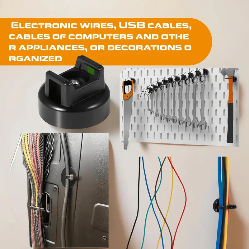 📢📢50% OFF !! ⏰Magnetic Cable Zip Tie Mount Kit