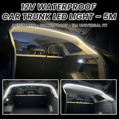 Universal Car Trunk LED Light Strip – Tool-Free No-Damage Cargo Area Lighting Upgrade