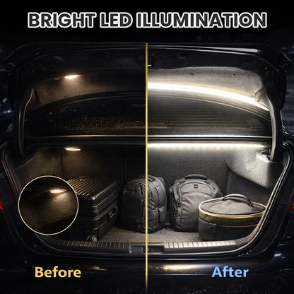 Universal Car Trunk LED Light Strip – Tool-Free No-Damage Cargo Area Lighting Upgrade