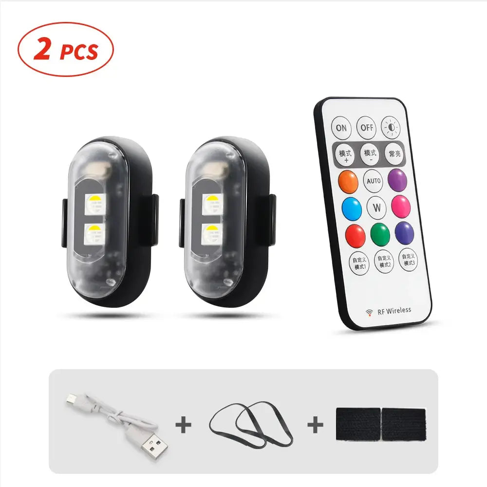 🚗🚨RGB Led Aircraft Strobe Light（Remote Wireless ）