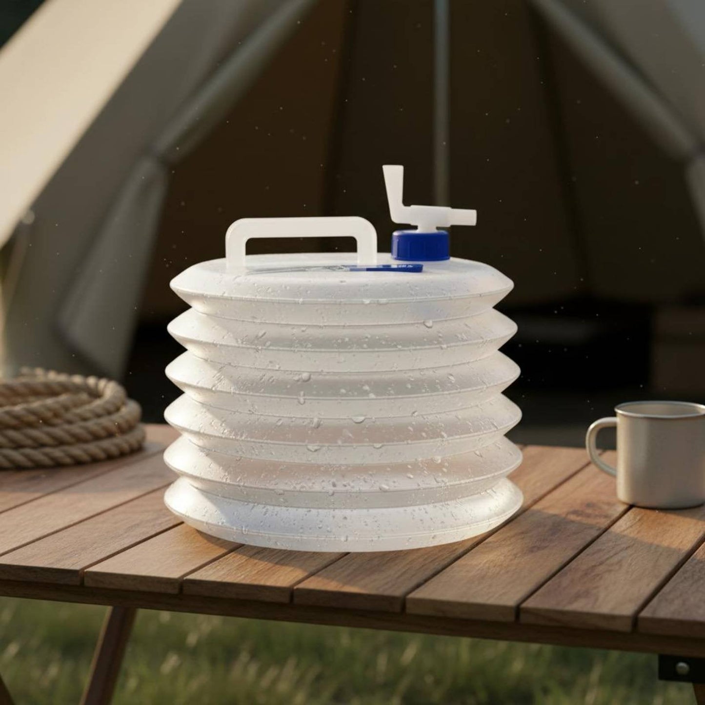 Lightweight Foldable Water Bucket with Faucet (5L)