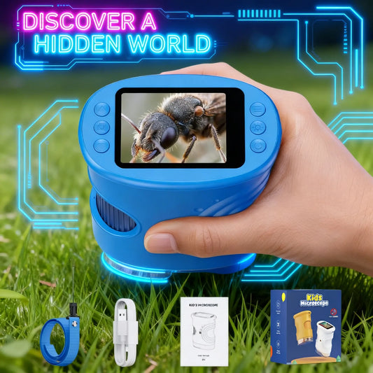 Kids Microscope with Camera & 1000X Zoom – STEM Gift