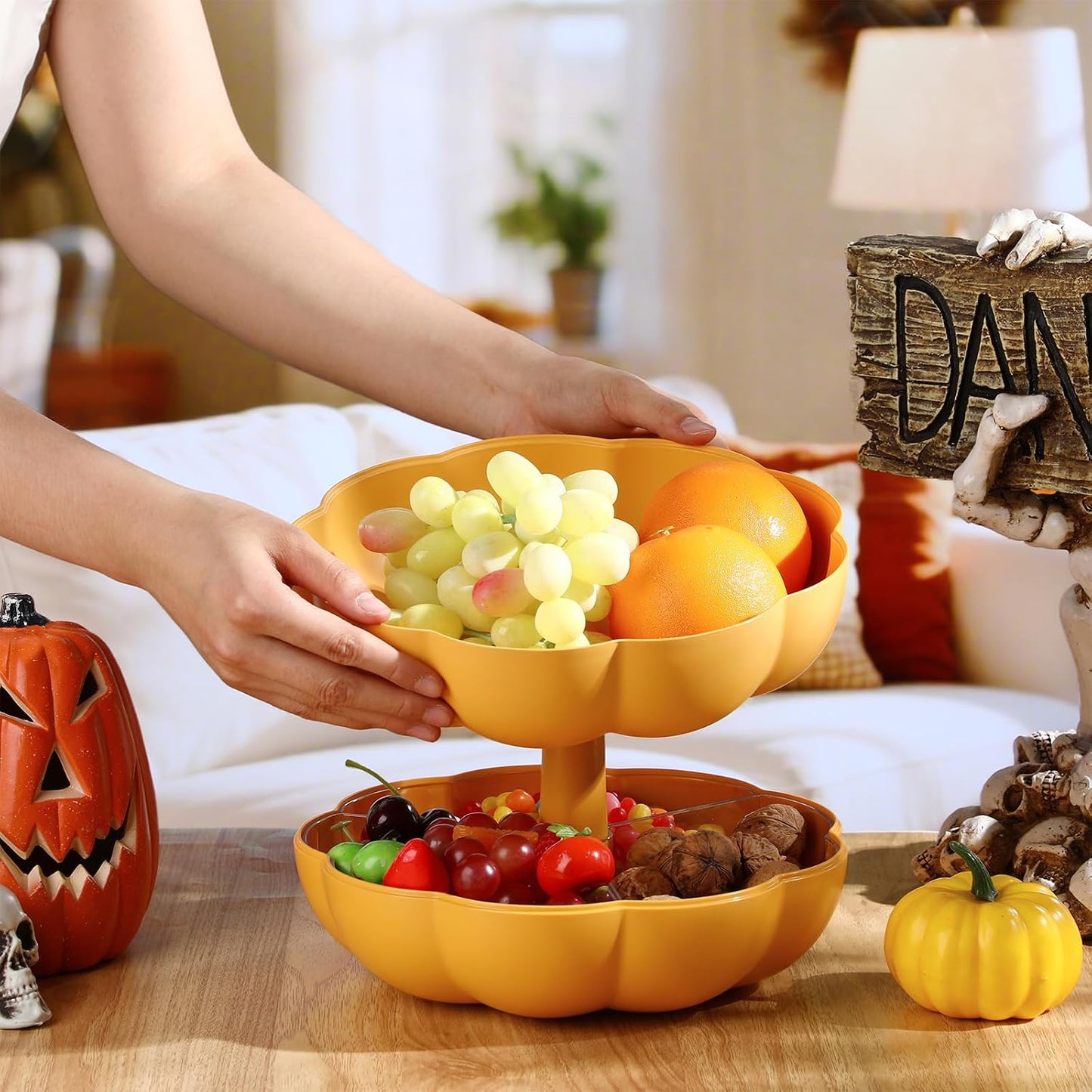 The Ultimate Thanksgiving Centerpiece & Snack Organizer! 🎃🍂